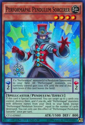 Performapal Pendulum Sorcerer [CT13-EN007] Super Rare - Trinity Hobby