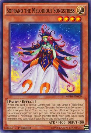 Soprano the Melodious Songstress [MP16-EN009] Common - Trinity Hobby