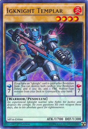 Igknight Templar [MP16-EN066] Ultra Rare - Trinity Hobby