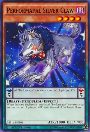 Performapal Silver Claw [MP16-EN101] Common - Trinity Hobby
