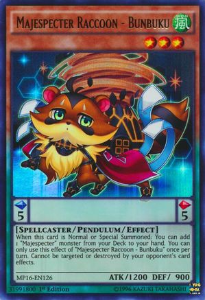 Majespecter Raccoon - Bunbuku [MP16-EN126] Ultra Rare - Trinity Hobby