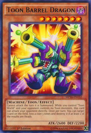 Toon Barrel Dragon [MP16-EN132] Rare - Trinity Hobby