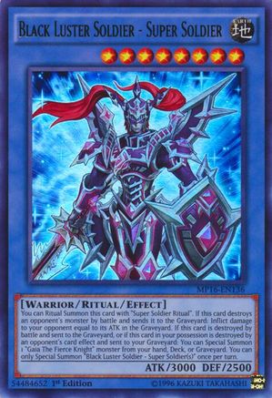 Black Luster Soldier - Super Soldier [MP16-EN136] Ultra Rare - Trinity Hobby