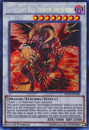 Scarlight Red Dragon Archfiend [MP16-EN140] Secret Rare - Trinity Hobby