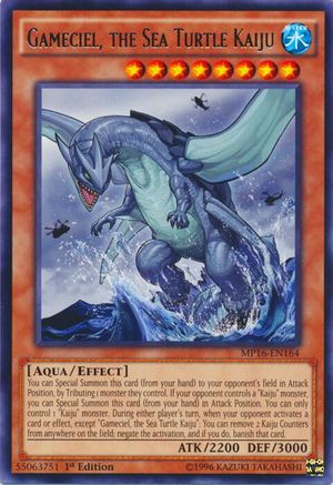Gameciel, the Sea Turtle Kaiju [MP16-EN164] Rare - Trinity Hobby