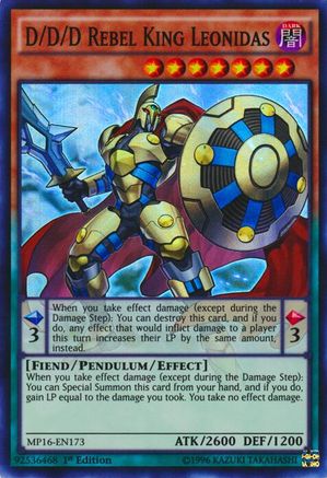 D/D/D Rebel King Leonidas [MP16-EN173] Super Rare - Trinity Hobby
