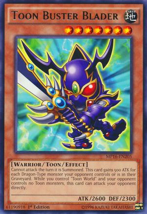 Toon Buster Blader [MP16-EN205] Rare - Trinity Hobby