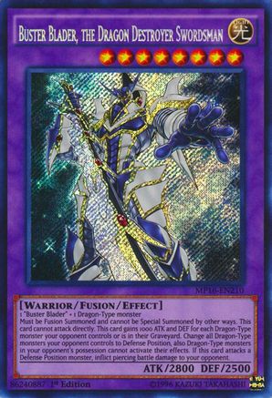 Buster Blader, the Dragon Destroyer Swordsman [MP16-EN210] Secret Rare - Trinity Hobby