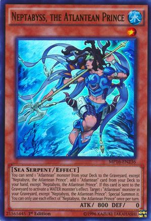Neptabyss, the Atlantean Prince [MP16-EN236] Ultra Rare - Trinity Hobby