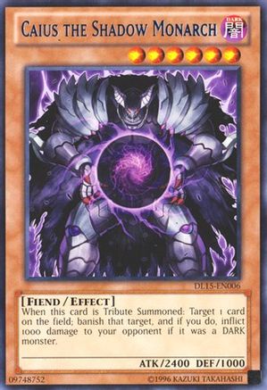 Caius the Shadow Monarch (Blue) [DL15-EN006] Rare - Trinity Hobby