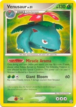 Venusaur (20/132) (Theme Deck Exclusive) [Diamond & Pearl: Secret Wonders] - Trinity Hobby
