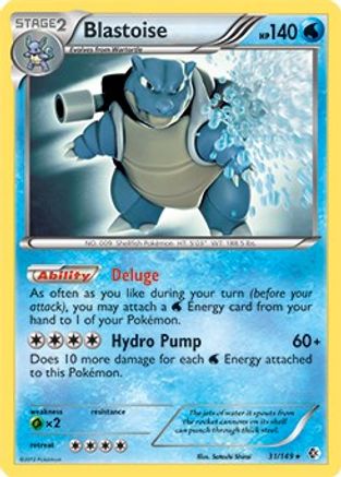 Blastoise (31/149) (Theme Deck Exclusive) [Black & White: Boundaries Crossed] - Trinity Hobby