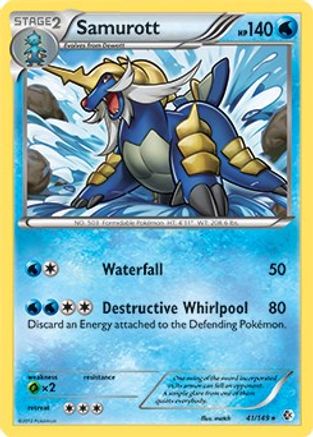 Samurott(41/149) (Theme Deck Exclusive) [Black & White: Boundaries Crossed] - Trinity Hobby