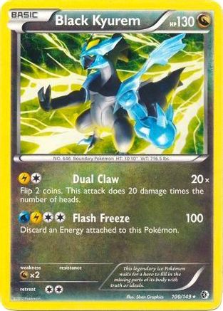 Black Kyurem (100/149) (Theme Deck Exclusive) [Black & White: Boundaries Crossed] - Trinity Hobby