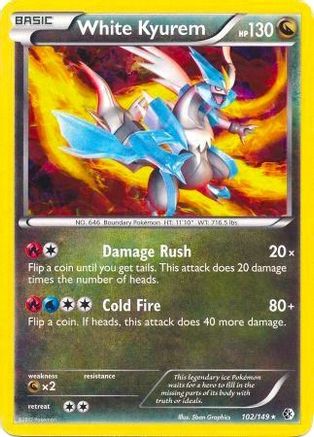 White Kyurem (102/149) (Theme Deck Exclusive) [Black & White: Boundaries Crossed] - Trinity Hobby