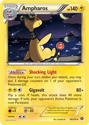 Ampharos (40/114) (Theme Deck Exclusive) [XY: Steam Siege] - Trinity Hobby