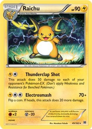Raichu (49/162) (Theme Deck Exclusive) [XY: BREAKthrough] - Trinity Hobby