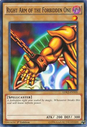 Right Arm of the Forbidden One [LDK2-ENY05] Common - Trinity Hobby