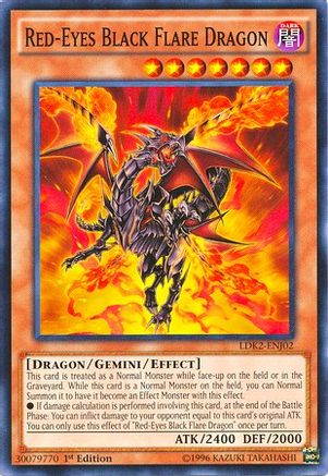 Red-Eyes Black Flare Dragon [LDK2-ENJ02] Common - Trinity Hobby
