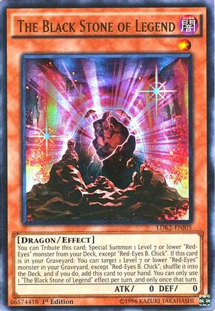 The Black Stone of Legend [LDK2-ENJ05] Ultra Rare - Trinity Hobby