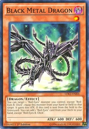 Black Metal Dragon [LDK2-ENJ06] Common - Trinity Hobby