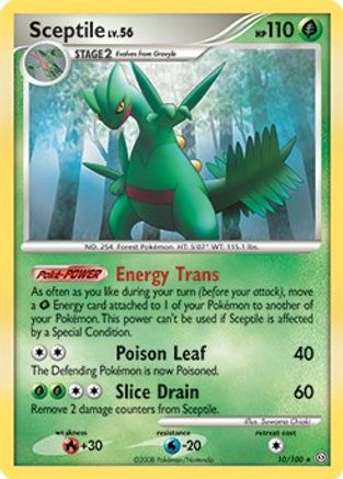 Sceptile (10/100) (Theme Deck Exclusive) [Diamond & Pearl: Stormfront] - Trinity Hobby