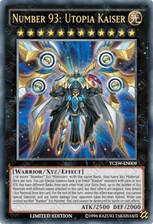 Number 93: Utopia Kaiser [YCSW-EN009] Ultra Rare - Trinity Hobby