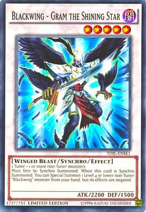Blackwing - Gram the Shining Star [TDIL-ENSE1] Super Rare - Trinity Hobby