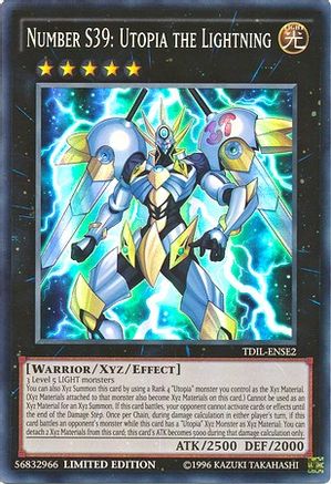 Number S39: Utopia the Lightning [TDIL-ENSE2] Super Rare - Trinity Hobby