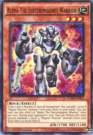 Alpha The Electromagnet Warrior [SDMY-EN001] Super Rare - Trinity Hobby