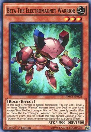 Beta The Electromagnet Warrior [SDMY-EN002] Super Rare - Trinity Hobby