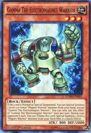 Gamma The Electromagnet Warrior [SDMY-EN003] Super Rare - Trinity Hobby