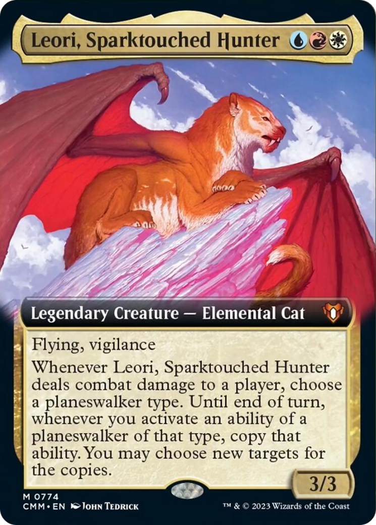 Leori, Sparktouched Hunter (Extended Art) [Commander Masters] - Trinity Hobby