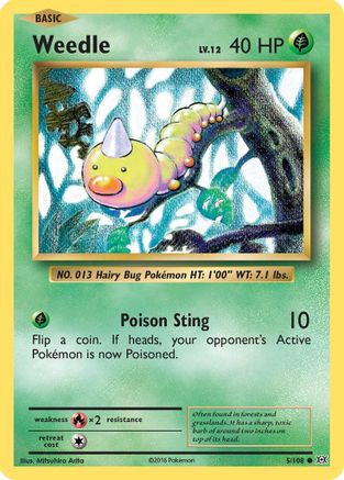 Weedle (5/108) [XY: Evolutions] - Trinity Hobby