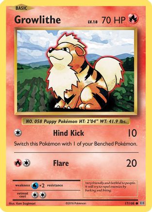Growlithe (17/108) [XY: Evolutions] - Trinity Hobby
