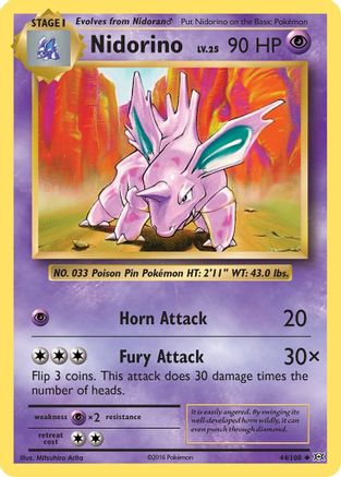 Nidorino (44/108) [XY: Evolutions] - Trinity Hobby