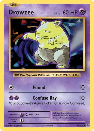 Drowzee (49/108) [XY: Evolutions] - Trinity Hobby