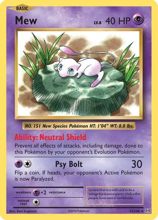 Mew (53/108) [XY: Evolutions] - Trinity Hobby