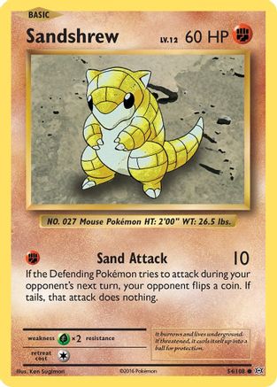 Sandshrew (54/108) [XY: Evolutions] - Trinity Hobby