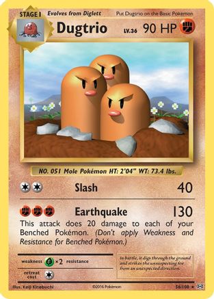 Dugtrio (56/108) [XY: Evolutions] - Trinity Hobby