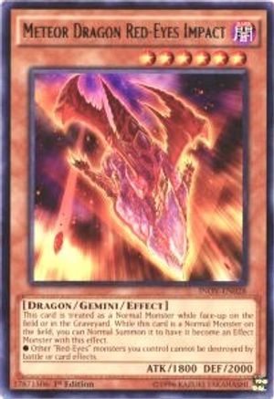 Meteor Dragon Red-Eyes Impact [INOV-EN028] Rare - Trinity Hobby