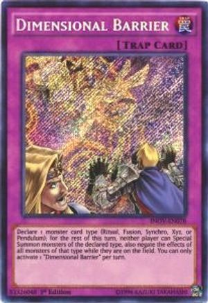 Dimensional Barrier [INOV-EN078] Secret Rare - Trinity Hobby