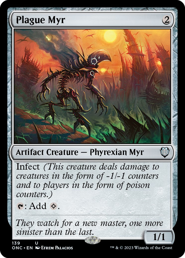 Plague Myr [Phyrexia: All Will Be One Commander] - Trinity Hobby