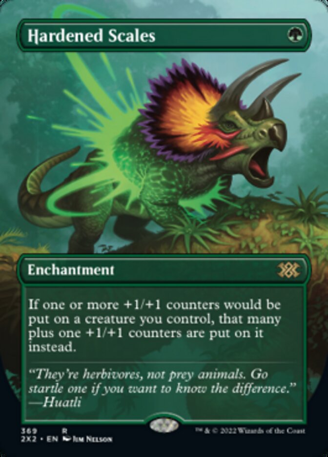 Hardened Scales (Borderless Alternate Art) [Double Masters 2022] - Trinity Hobby