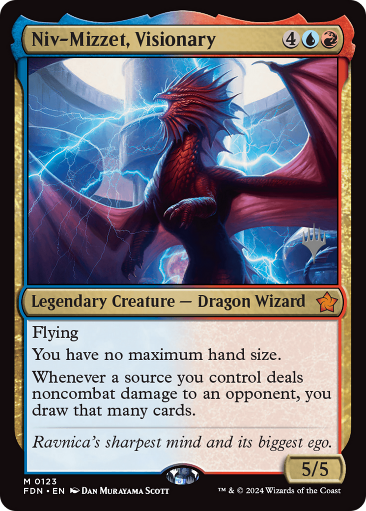 Niv-Mizzet, Visionary (PPDSK-123) - [Foundations Promos] Foil - Trinity Hobby
