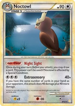Noctowl (8/123) (Theme Deck Exclusive) [HeartGold & SoulSilver: Base Set] - Trinity Hobby