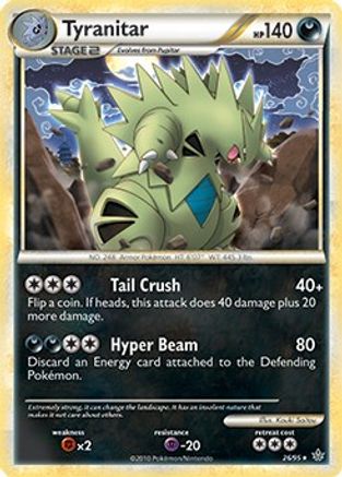 Tyranitar (26/95) (Theme Deck Exclusive) [HeartGold & SoulSilver: Unleashed] - Trinity Hobby