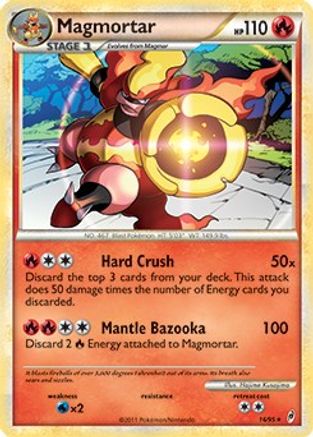 Magmortar (16/95) (Theme Deck Exclusive) [HeartGold & SoulSilver: Call of Legends] - Trinity Hobby
