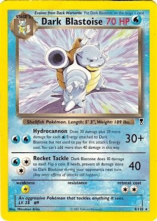 Dark Blastoise (4/110) (WotC) (Theme Deck Exclusive) [Legendary Collection] - Trinity Hobby