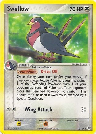 Swellow (46/109) [EX: Battle Stadium] - Trinity Hobby